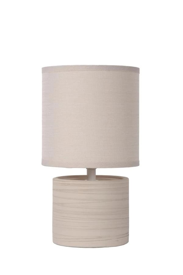 Lucide GREASBY - Tafellamp - Ø 14 cm - 1xE14 - Beige - uit